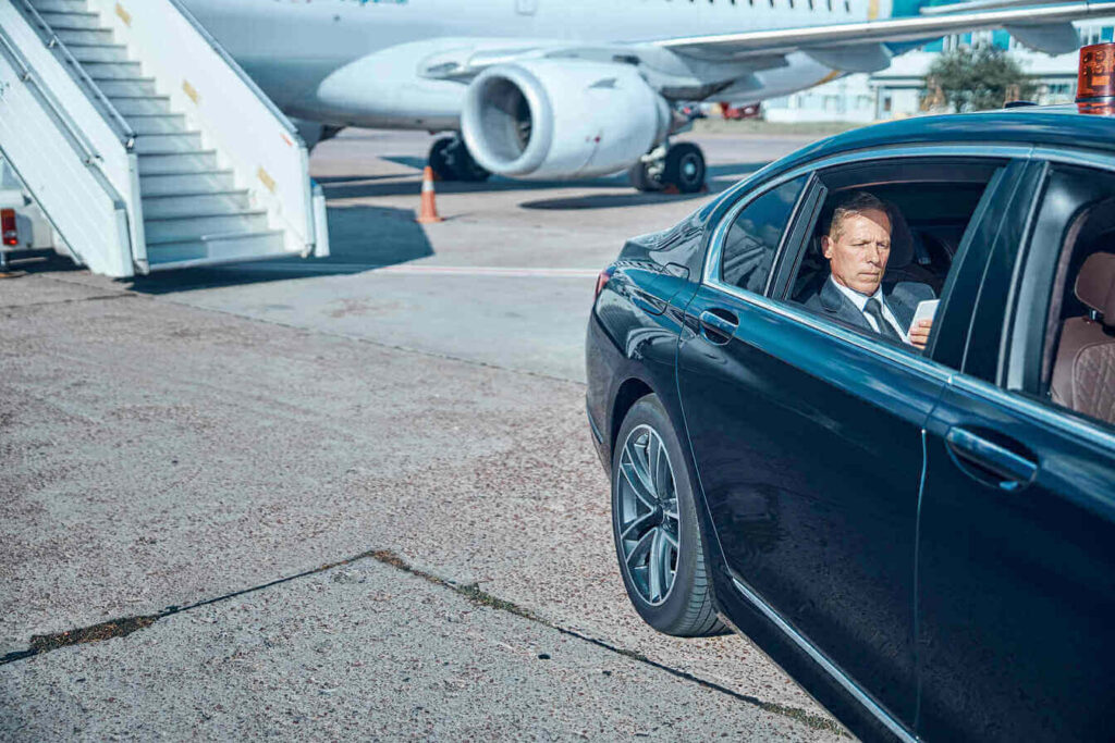 Limo service in airport