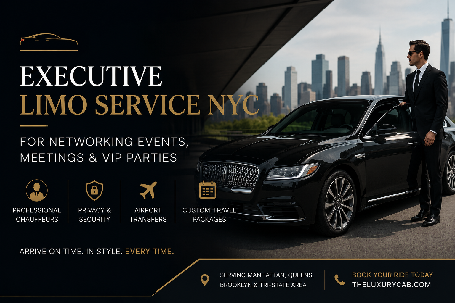 Executive limo service in New York for corporate meetings and VIP events
